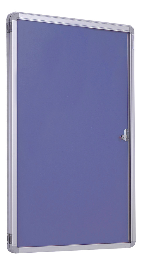 Tamperproof Noticeboard Accents Single Door in Lilac